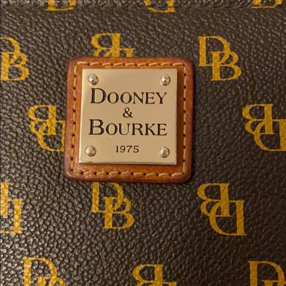 Dooney & Bourke Brown zip around zipper wallet
